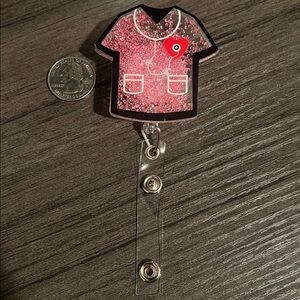 Scrubs top badge reel